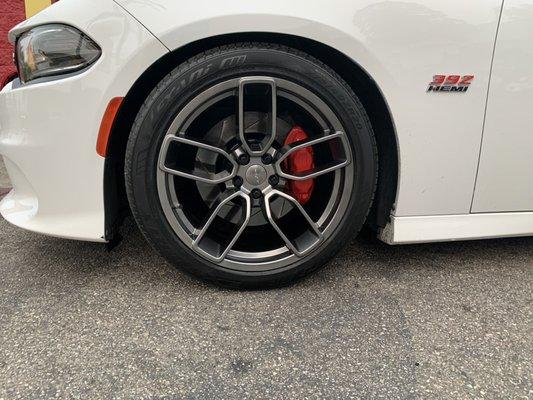 20" Hyper black Hellcat replica red eye