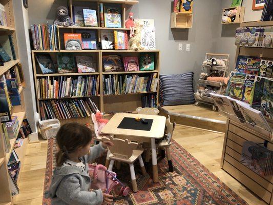 Kids corner of books