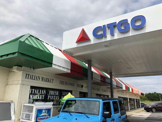 Gas Station with Authentic Italian Food and groceries