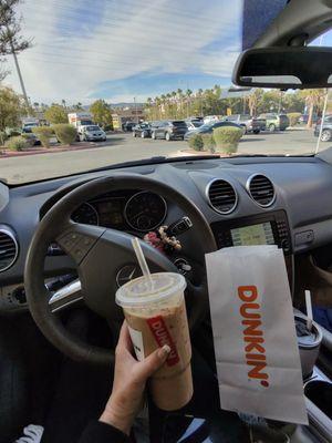 Iced Oatmilk latte & last day for my Free Wednesday donut !