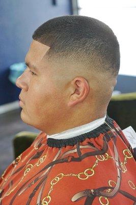 Skin fade with a line up