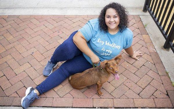 Owner-operator, Alicia Valdes-Pages and her dog Romeo.