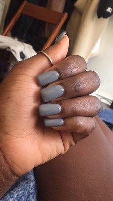 Where is the coffin shape I was charged extra for? Why is the ring nail longer than the middle? This is trash