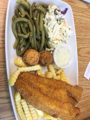 Friday's Special: Catfish Plate.