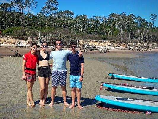 Paddleboarding tour along Boneyard beach