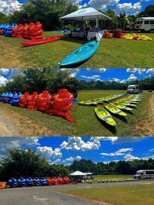 We offer tube and kayak rentals