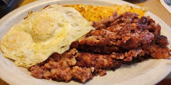 Corned Beef Hash...tasty, generous portion! (9/27/23)