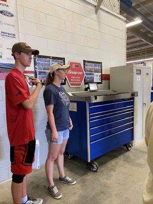 One of the automotive labs