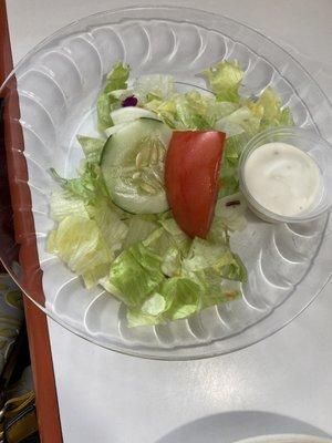 Side Salad with Blue Cheese Dressing