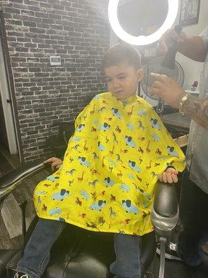 Getting 1st hair cut