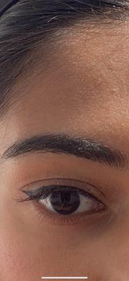 Eyebrows before, just need a clean up and some shaping