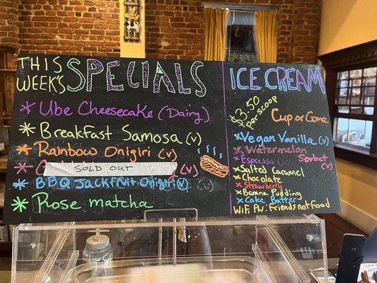 summer 2024 specials menu