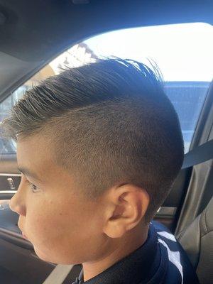 Boy haircut