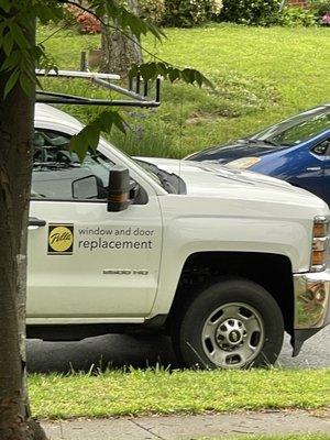 A real mid-atlantic pella owned truck, driven by real mid-atlantic pella employees.