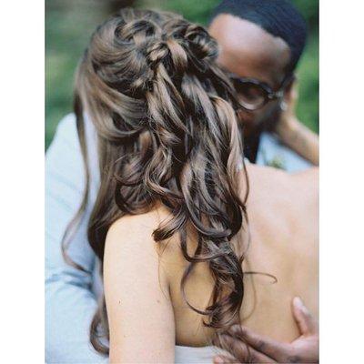 hairstyle by me for a wedding blog