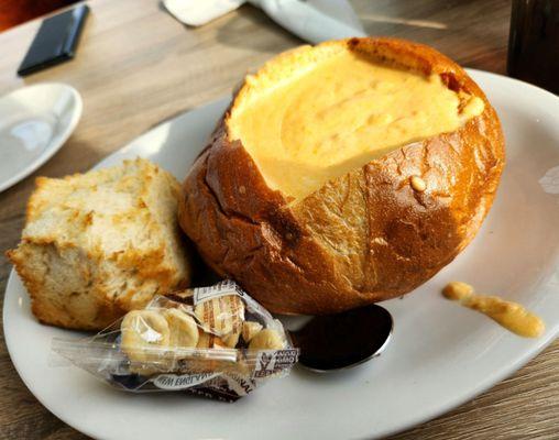 Lobster Bisque Soup in Bread Bowl. You must order this. Trust me.