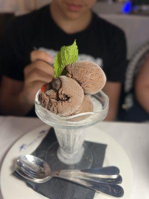 Gelato Artigianale Chocolate but it's not gelato is more like regular chocolate ice cream