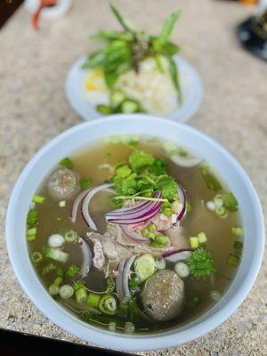 Beef Meatball Noodle Soup