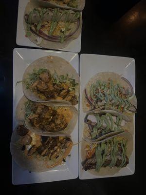 SHRIMP TACOS, SAN DIEGO FISH TACOS