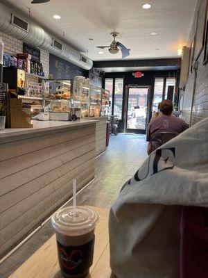 View of interior cafe