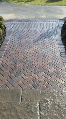 Nothing beats a beautiful basket weave walkway!