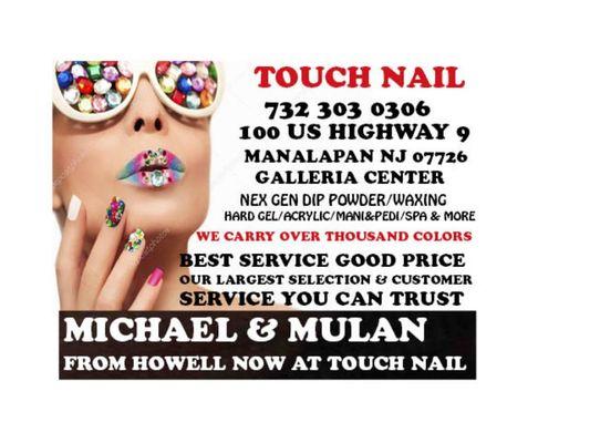 Nail salon  
Full services Nails salon, Nexgen Dippowder Nails, waxing, Hard Gel Nails, Acrylic Nails, Manicure & Pedicure, and more