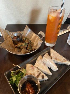 Chive Cake, Radish Cake, Thai tea