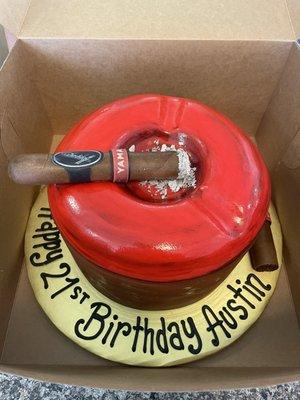 Chocolate Fondant cake with chocolate buttercream filling.