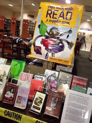 Display for Banned Books Week 9/27/16