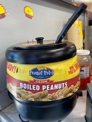 Hot and ready boiled peanuts!