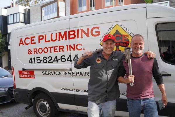 Phillip. Senior plumber Jonathan. Owner