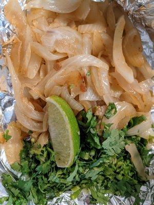 Onions / Cilantro / Lime