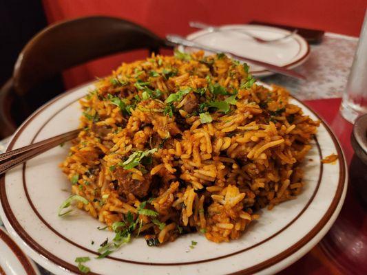 Lamb biryani