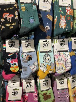 I want all these cat socks!