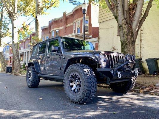 New 35" tires with 18" wheels