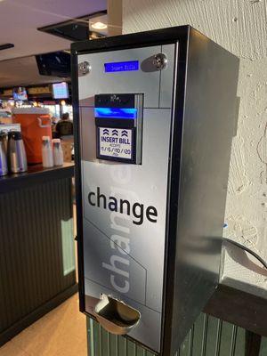 Change machine