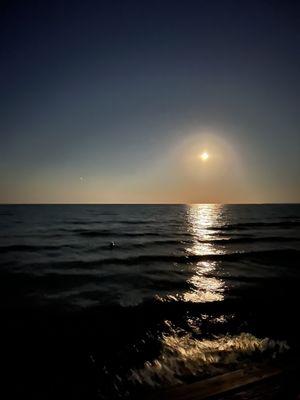 Moonlit beach