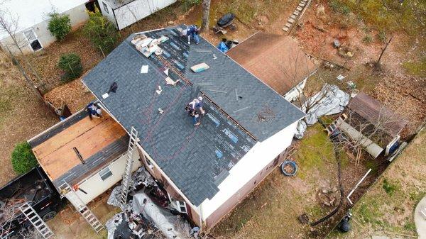 Applying new shingles