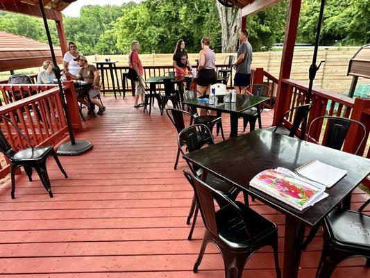 Snoring Bear Diner outdoor patio seating