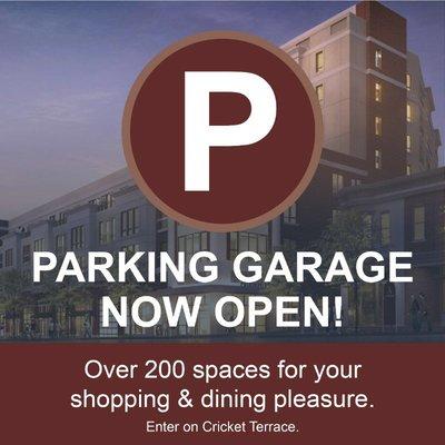 Public parking garage finally Open Now!