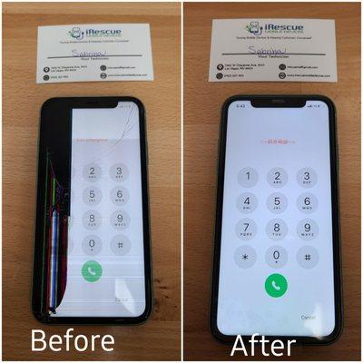 iPhone 11 Screen Repaired Successfully.