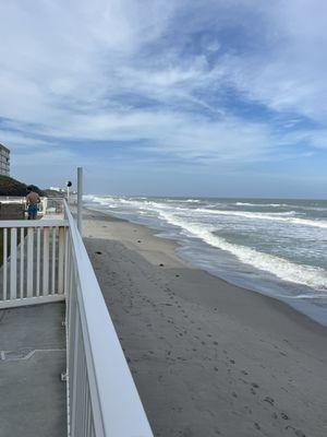 View from the pool area