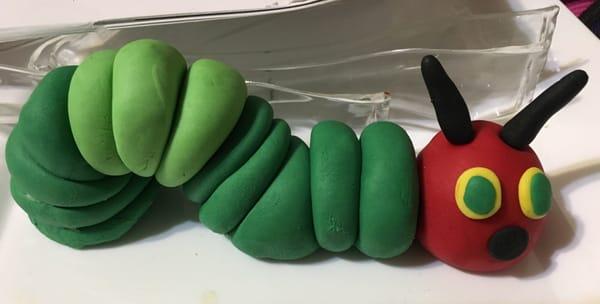 Very hungry caterpillar cake topper!