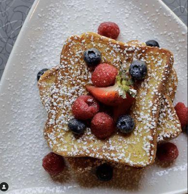 French toast with fresh seasonal berries!