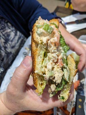 Chicken salad sandwich.  Good.