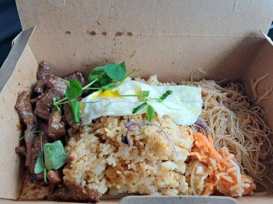 Tapsilog with garlic fried rice