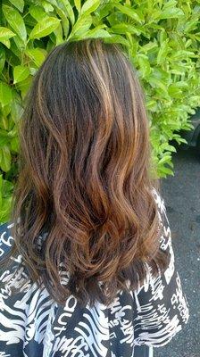 Balayage highlights