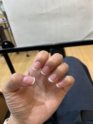 Gel French manicure