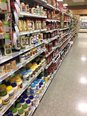 Condiments aisle!