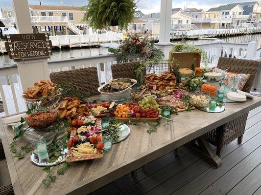 Another view of cocktail hour table